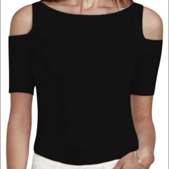 Bailey44 Cold Shoulder Black Top size M - Picture 3 of 4